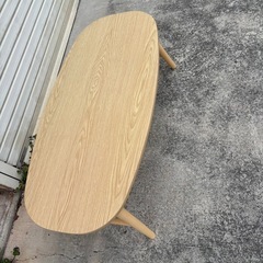 折り畳みテーブル　茶色の画像