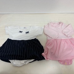 子供服70-80 女の子5点　ロンパース　肌着の画像