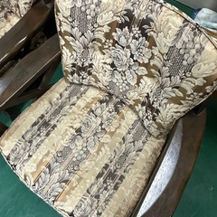 カリモク　ソファ　2つ　一人がけ　2P レトロ
の画像