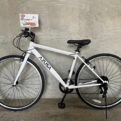 🆕新車入荷🆕クロスバイク AZUSA ホワイト　700cの画像