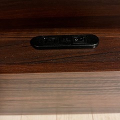  ダブルベッド マットレス付 棚 コンセント付 ブラウン(自社便は10km以内無料、それ以降1km150円になります！)「住所:茨城県古河市です。の画像