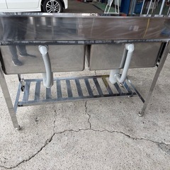 2槽シンク  1200x600x800の画像