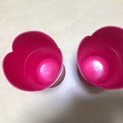 【無料】ピンク色プラ容器2個セットの画像