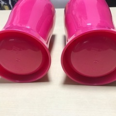 【無料】ピンク色プラ容器2個セットの画像