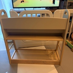 【今日明日お渡しで1000円！】絵本棚　おもちゃ収納の画像