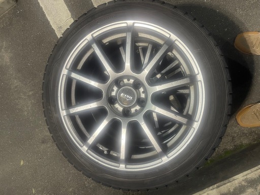 17インチ　アルミホイール　雪タイヤホイールセット4本　205/50R17