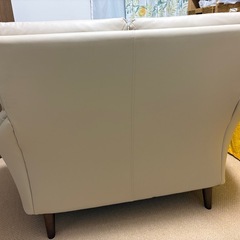 2人掛けソファ 本革(一部合成皮革)の画像