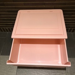 Nフラッテ レギュラーサイズ　引出し収納ケース　ピンク2個セット　幅51cmの画像