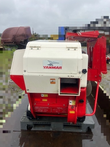 ヤンマー 自動脱穀機 PKG80 8馬力 ガソリン ハーベスター 脱穀 脱こく クローラー 稲 麦 中古 配送可