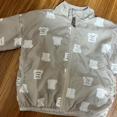 mimorand パン柄アウター 90cm バースデイ　しまむら　保育園着　アウター90 の画像