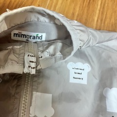 mimorand パン柄アウター 90cm バースデイ　しまむら　保育園着　アウター90 の画像