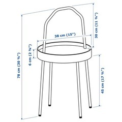 　IKEA BURVIKブールヴィークサイドテーブルの画像