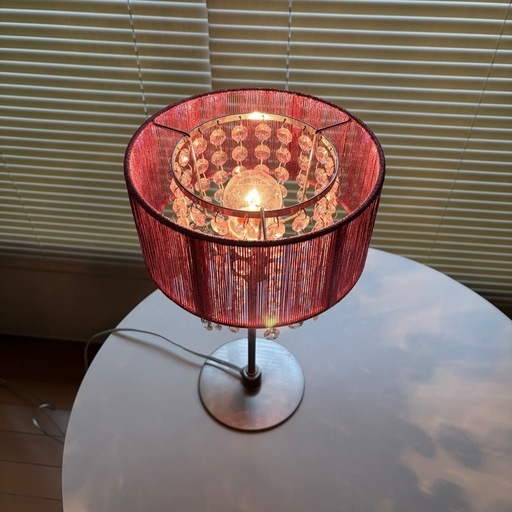希少 Franc Franc シャンデリア ランプ ピンク 2台 廃盤品 francfranc シャンデリア テーブルランプピンク (17) 早稲田の照明器具