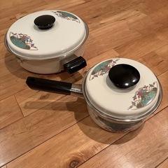 荒川金属工業　マルビシ　鍋セット  昭和レトロの画像