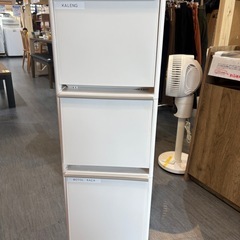 【ゴミ箱3段】【キャスター付き】クリーニング済み【管理番号 0325】綾の画像