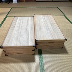 着物収納　桐衣装ケース　2段✖️2組の画像