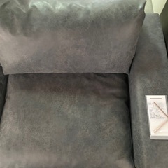 2人掛け合皮ソファーの画像