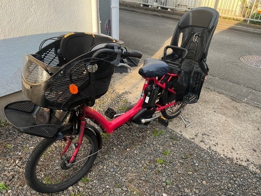 ※受け渡し予定者決定しました。【中古】ブリヂストン アンジェリーノプティットe（電動アシスト自転車・3人乗り対応）