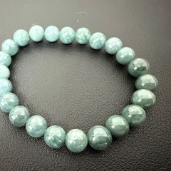 開運 魔除　天然本翡翠 青翡翠ブレスレットの画像