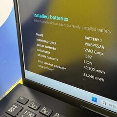 JC0324　美品 ソニー VAIO VJPK13 14.0型 Office軽量 ノートPC　office2024　軽量の画像