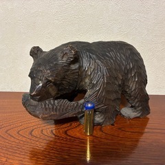 木彫りの熊の画像