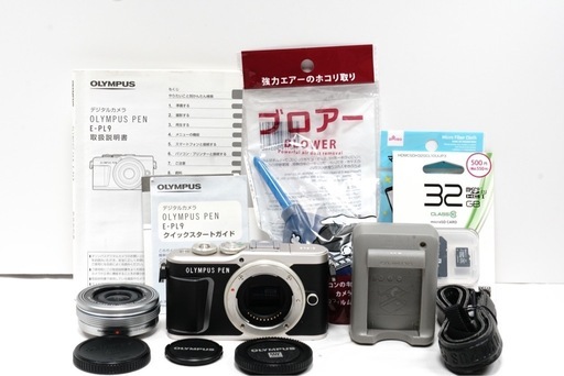 OLYMPUS PEN E-PL9 ミラーレス一眼 パンケーキレンズ