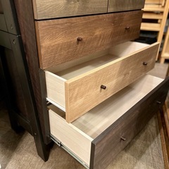 ニトリ チェストラック ランダム2 80 DBR 箪笥 タンス NITORI モザイク nitori 整理箪笥 衣類 収納 木製 ナチュラル ラック 棚 チェスト 飾り棚の画像