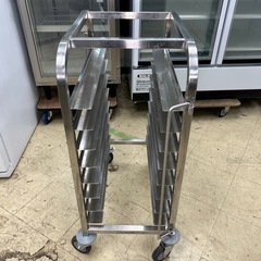 7461 キャスター付きステンレス製ラックカート 8段 キプロスターの画像