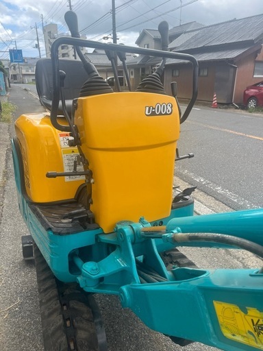 クボタ ミニユンボ U-008 委託車両　油圧ショベル
