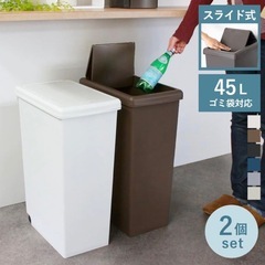 ゴミ箱　45リットル　ペダルペール　スライドペールの画像