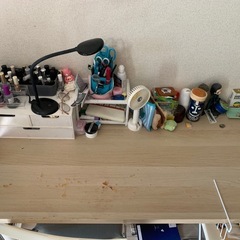 IKEA 食卓テーブル 分解可能 組立式 アイボリーの画像