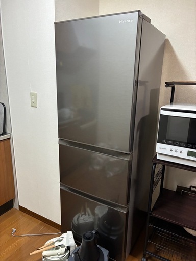 3ヶ月使用ハイセンス358ℓ冷蔵庫