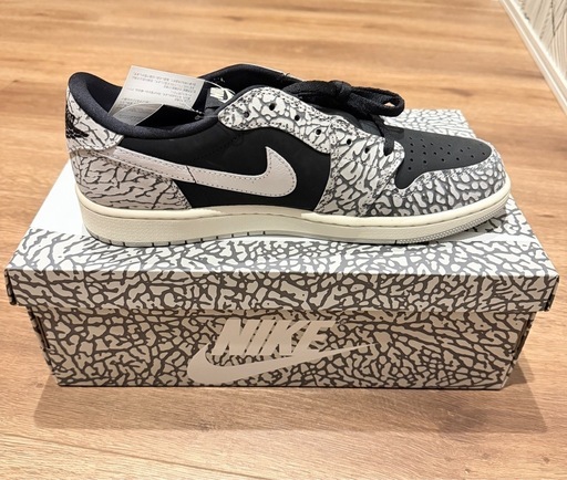 新品未使用✨AJ1 RETRO LOW OG US10 Black Cement