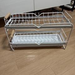 スライド式シンク下収納　食器棚ラック　の画像
