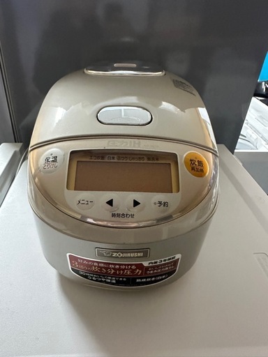 【使用数回】象印 圧力IH　NP−ZE10 炊飯器　５合