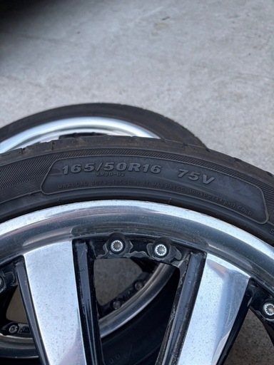 仮決定　タイヤバリ目　16インチ　タイヤホイール4本　軽自動車