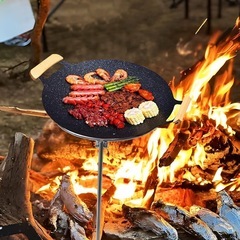 焚き火台 取り外し可能 ラック ファイヤー ピット ポット スタンド 三脚の画像