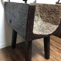 木製ガラステーブル　お譲りしますの画像