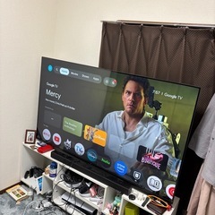 65インチ 4K Google TV FPD リモコン付 動作良好の画像