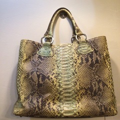 パイソンクレオールトートバッグの画像