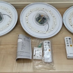 LEDシーリングライト リモコン付き 3個セットの画像