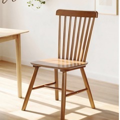 (未組立)ダイニングチェア ブラウンの画像