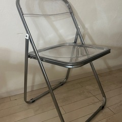 【状態良好◯】クリアチェア　折り畳みチェア　2脚セット(1脚でもok)　　の画像
