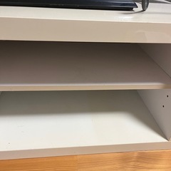 【ニトリ テレビ台（ホワイト）収納4つ】の画像