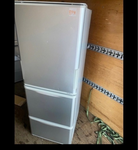 NO B959?福岡市内配送設置無料✨?シャープ 冷蔵庫 350L 3ドア どっちもドア 両開き 中段冷凍室 シルバー SJ-W351