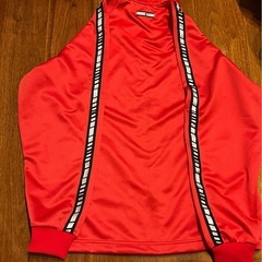 新品未使用　ジャージ上　赤　Lサイズの画像