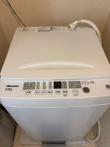洗濯機　全自動洗濯機　6kg 白　Haier
