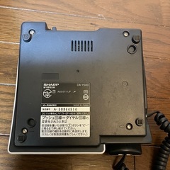 【ナンバーディスプレイ】シャープの留守番電話機「DA-Y500」　シルバー
の画像