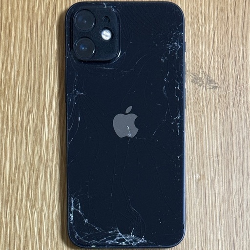 iPhone 12 mini 128GB ブラック SIMフリー 背面割れ