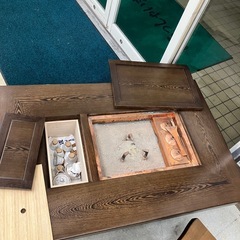 坂2603-1154 囲炉裏付き座卓 キズ汚れ有りの画像